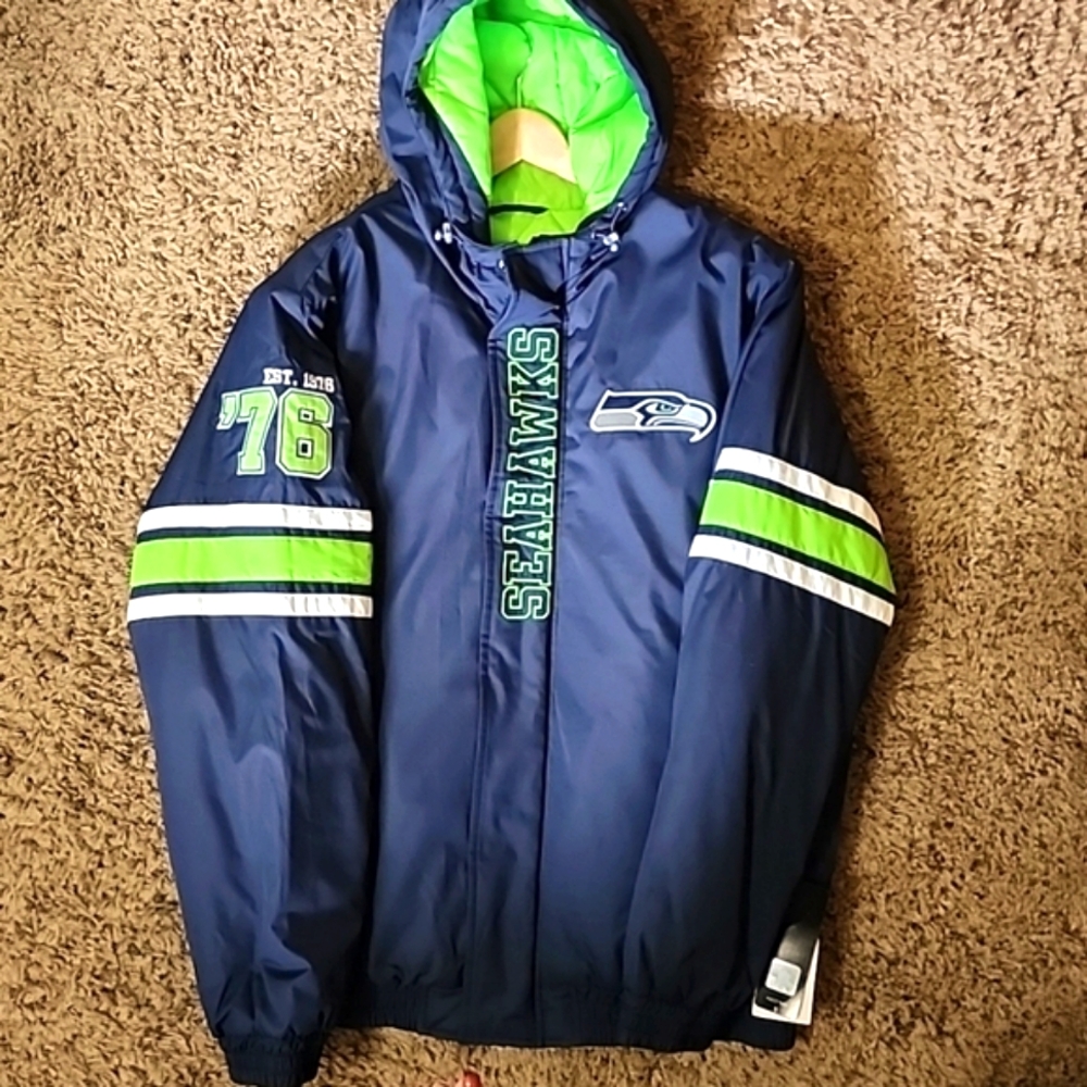 Womens official NFL Seahawks jacket.  New, with tags. Size XL